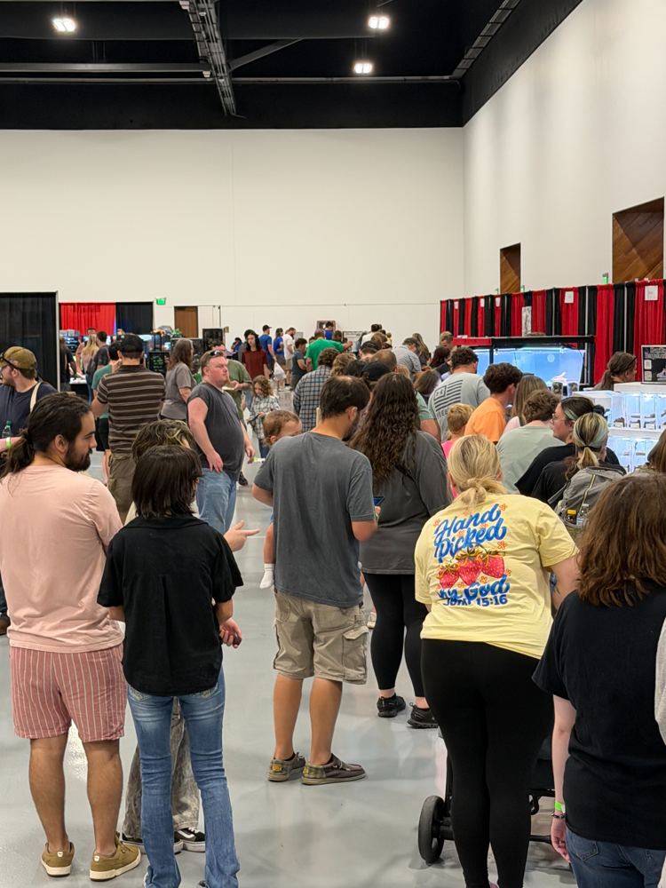 Crowds enjoying the September Kentucky Reptile Expo